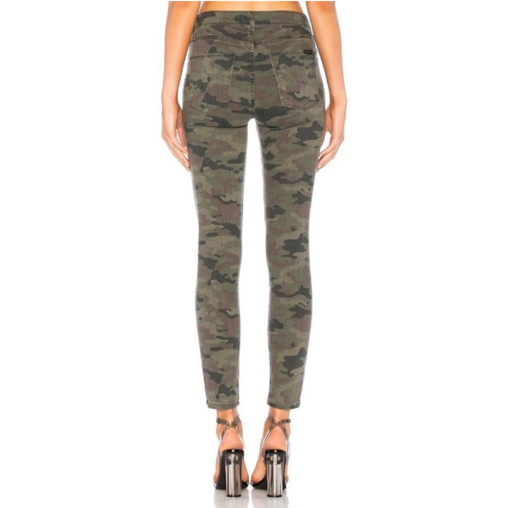 Hudson Barbara High Rise Super Skinny Jeans In Green Camo Sz 25 - Picture 3 of 10